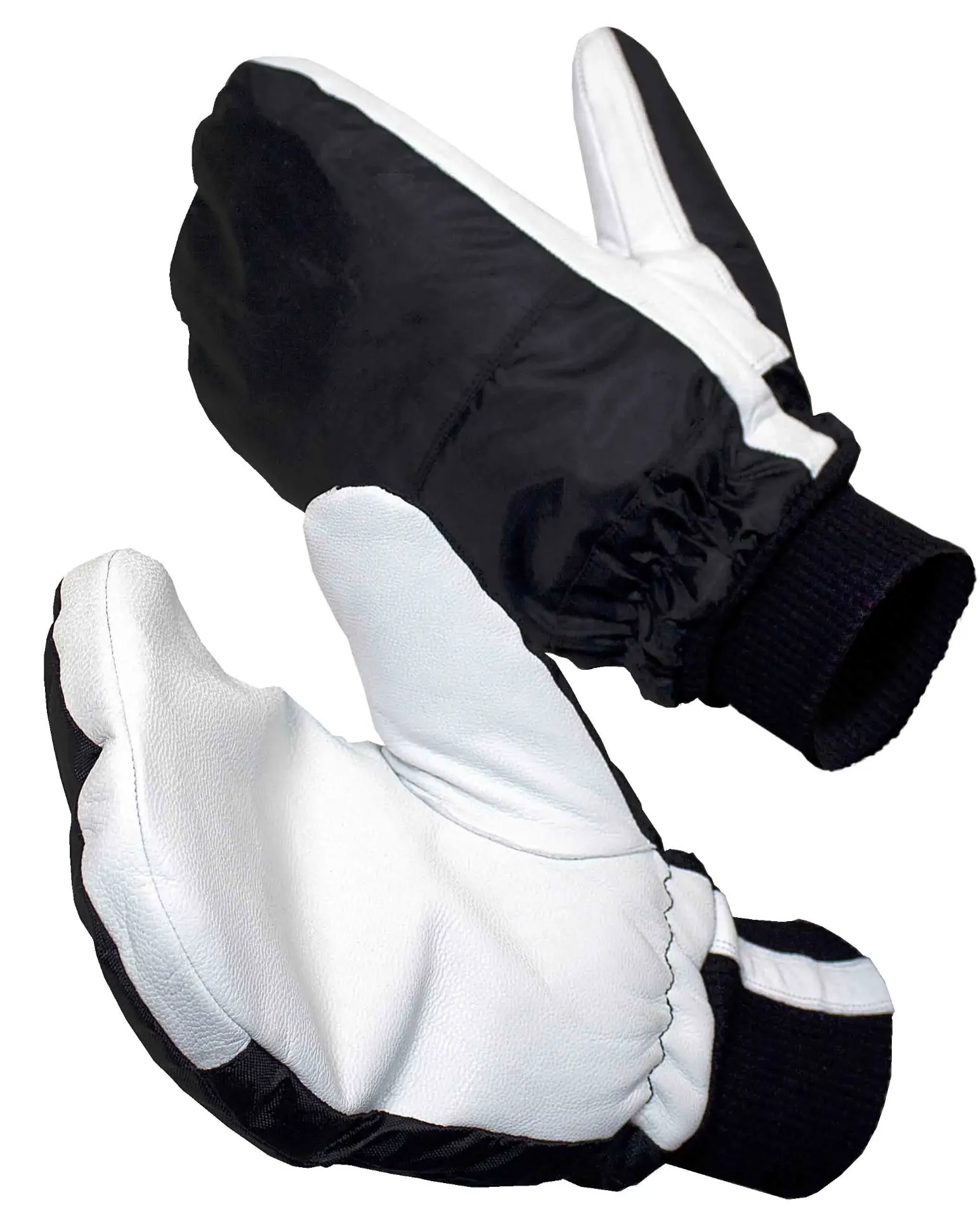 Goat leather palm cold store mittens
