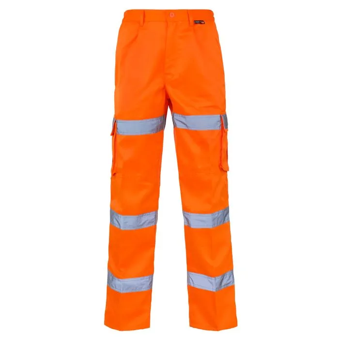 Supertouch Hi Vis Orange 3 Band Combat Trousers (CK882) (26)