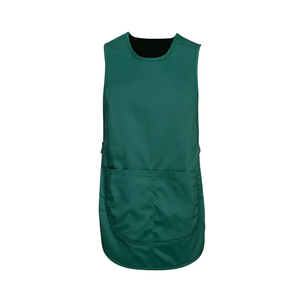 [S843NARS/M] Tabard Apron with Pocket (Navy, S/M)