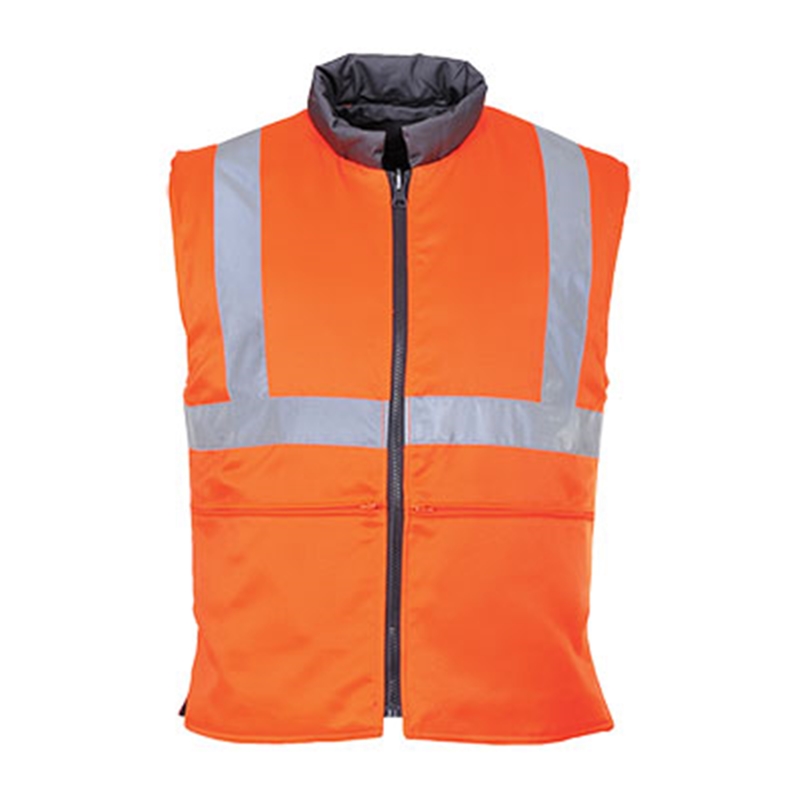 Portwest Hi-Vis Reversible Bodywarmer GO/RT (S)