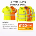 6 item HiVis Printed Workwear Bundle