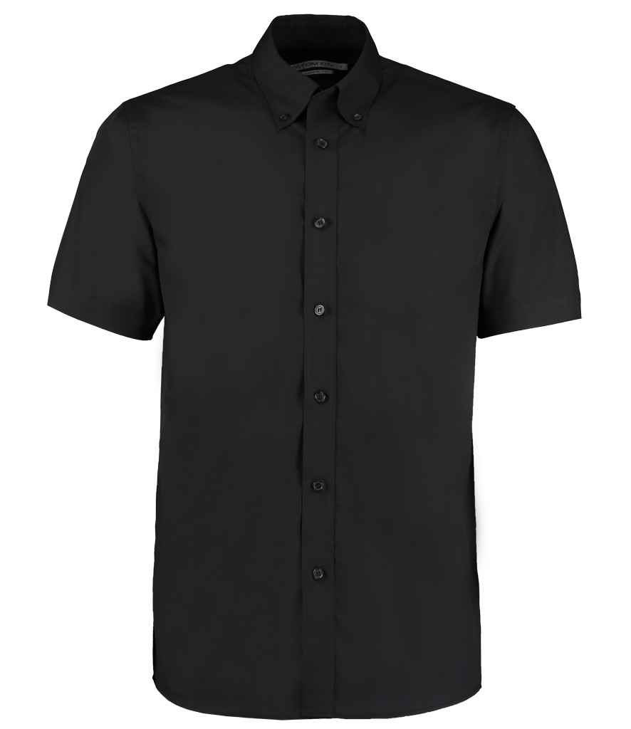 [K100 BLK S] Kustom Kit Short Sleeve Classic Fit Workforce Shirt (S, Black)