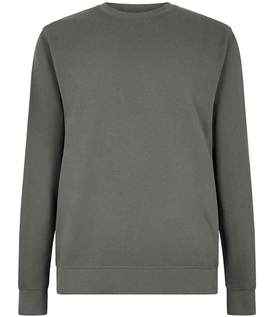 [K337 DGY S] Kustom Kit Regular Fit Piqué Sweatshirt (S, Dark Grey)