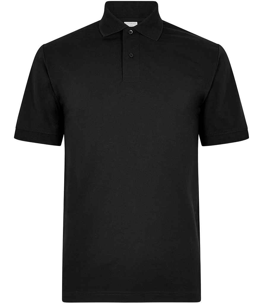 [K423 BLK S] Kustom Kit Regular Fit Recycled Superwash® 60° Polo Shirt (S, Black)
