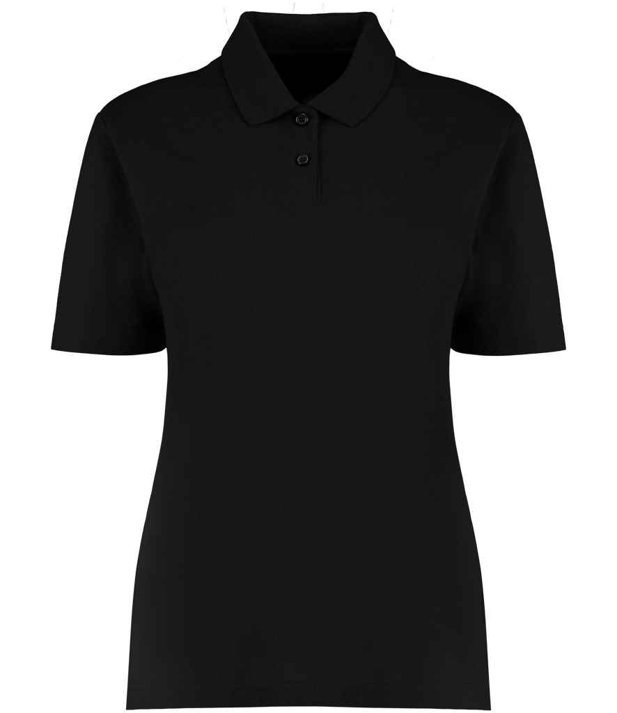 [K722 BLK 8] Kustom Kit Ladies Regular Fit Workforce Piqué Polo Shirt (8, Black)