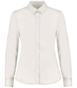 Kustom Kit Ladies Long Sleeve Tailored Stretch Oxford Shirt