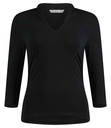 Kustom Kit Ladies 3/4 Sleeve Mandarin Collar Top
