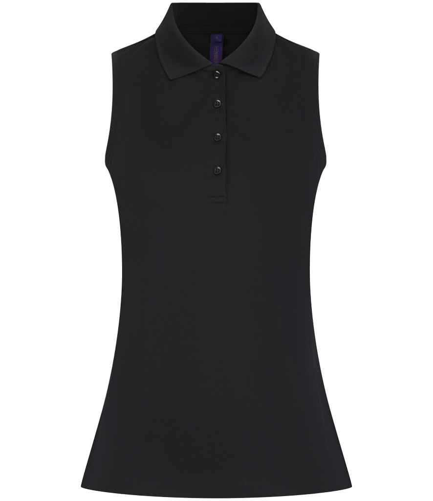 Henbury Ladies Sleeveless Coolplus® Polo Shirt