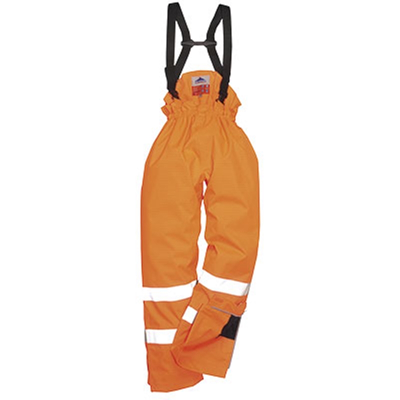 Portwest Bizflame Rain Lined - Hi-Vis Antistatic FR Trouser