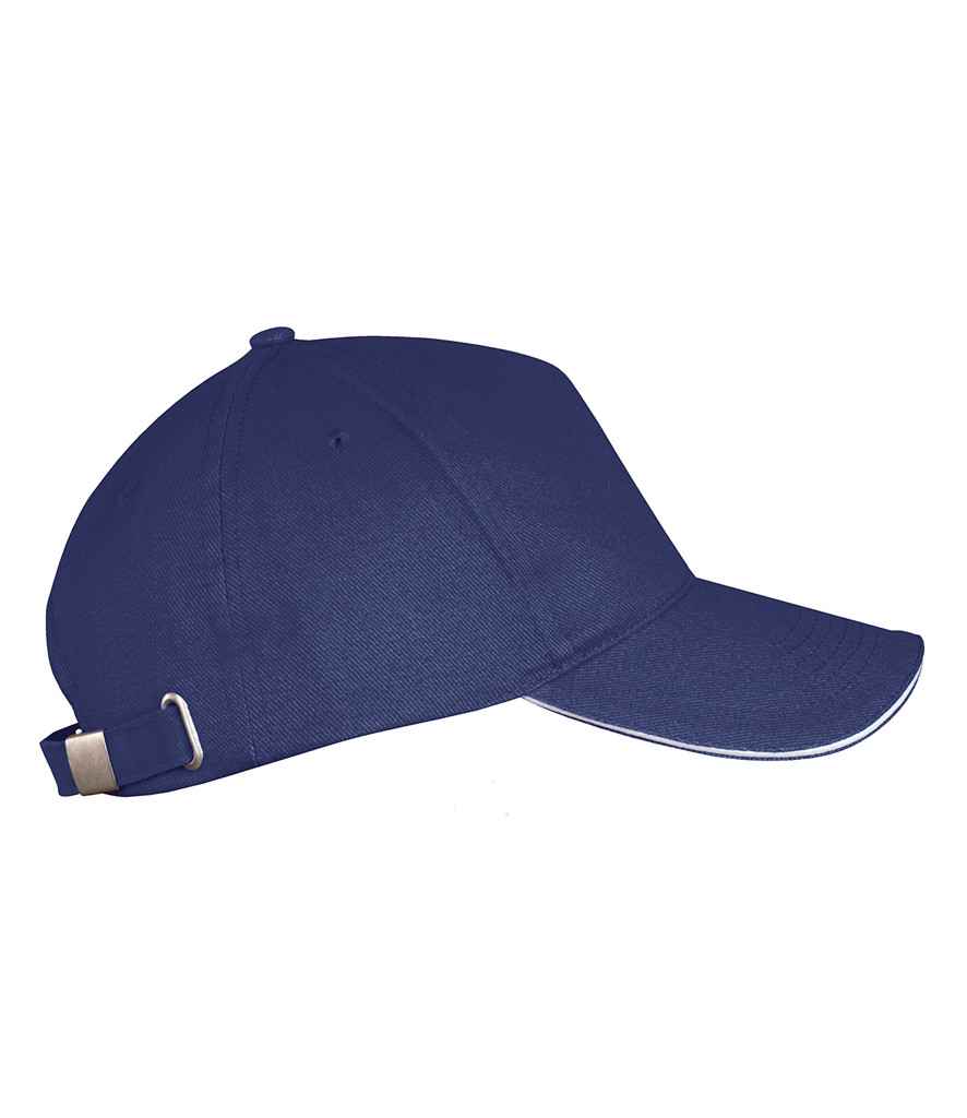 [10594 FN/WH ONE] SOL'S Long Beach Cap (French Navy/White)