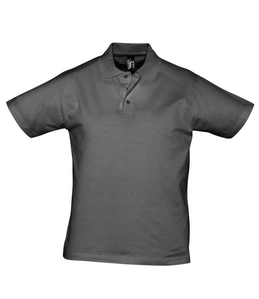 [11377 DGY S] SOL'S Prescott Cotton Jersey Polo Shirt (S, Dark Grey)