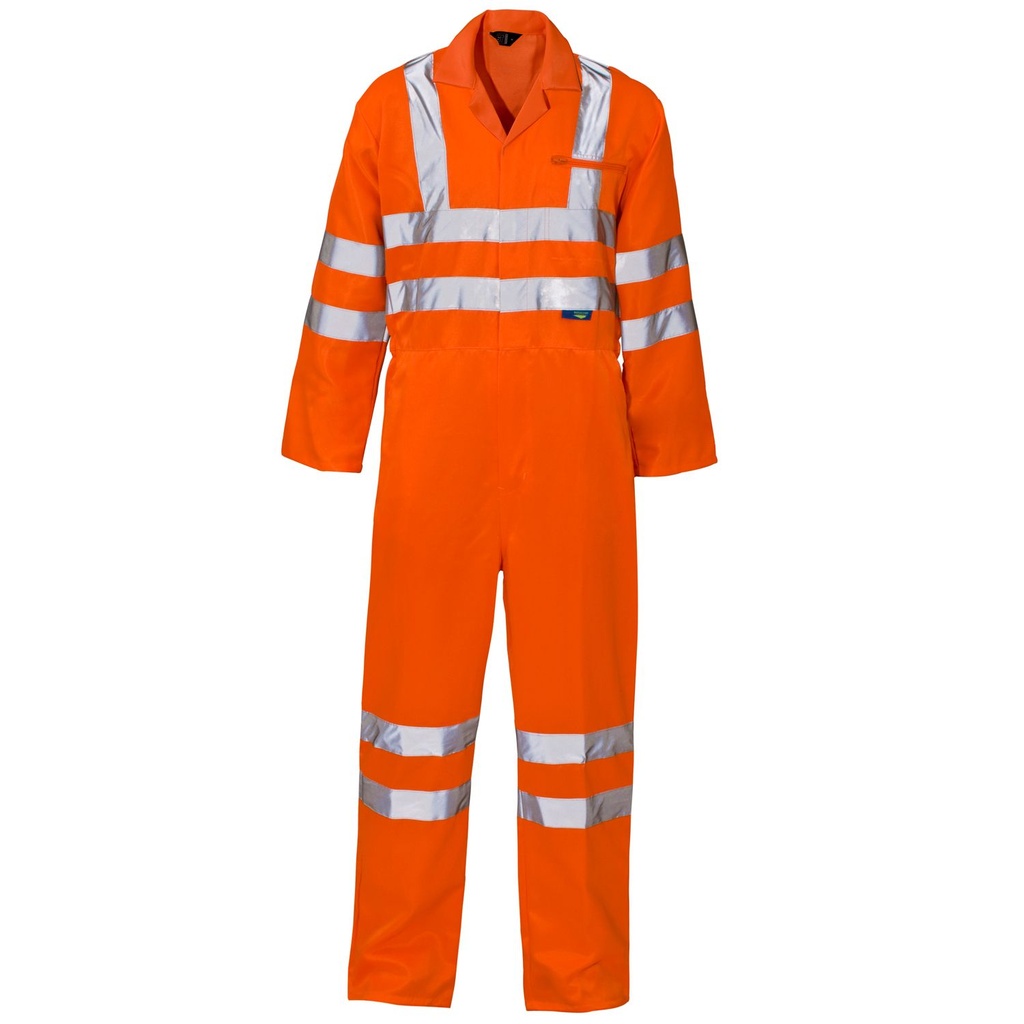 GO/RT Polycotton Hi Vis Rail Coverall