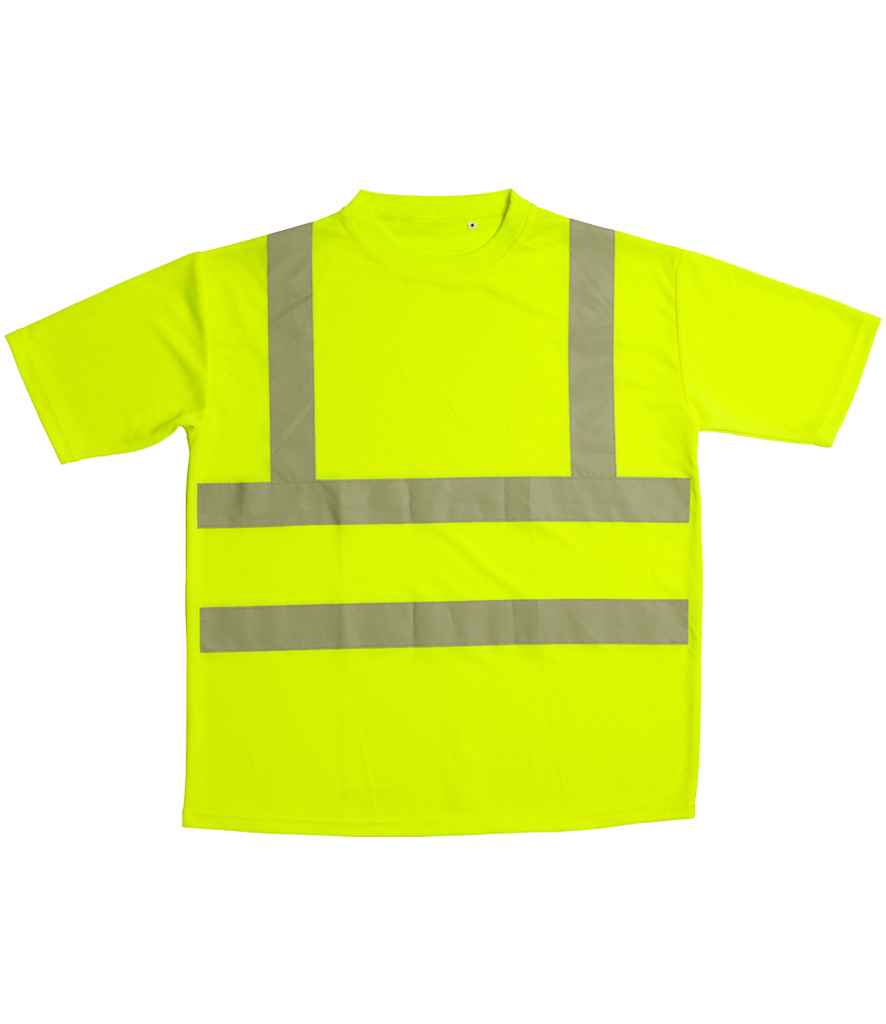 [WR009 FLY XS] Warrior Hi-Vis T-Shirt (XS, Fluorescent Yellow)