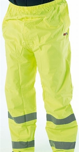 Hi-Vis Waterproof Trousers in Yellow
