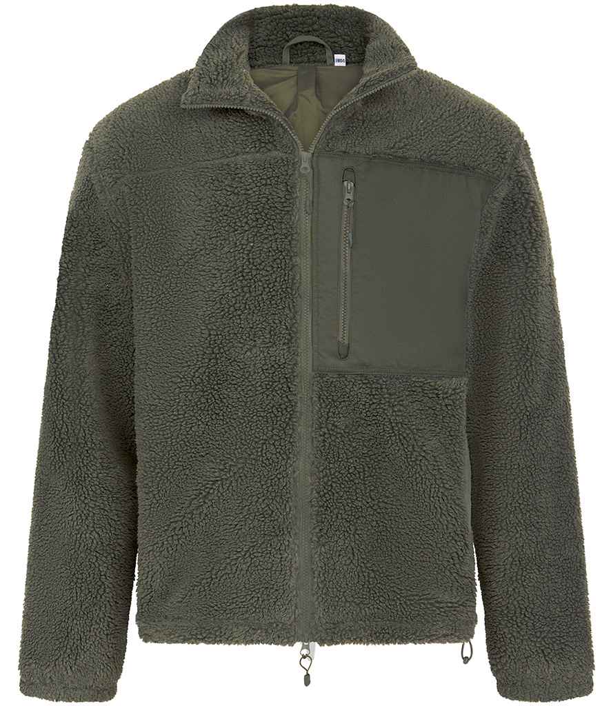Front Row Recycled Sherpa Fleece Jacket
