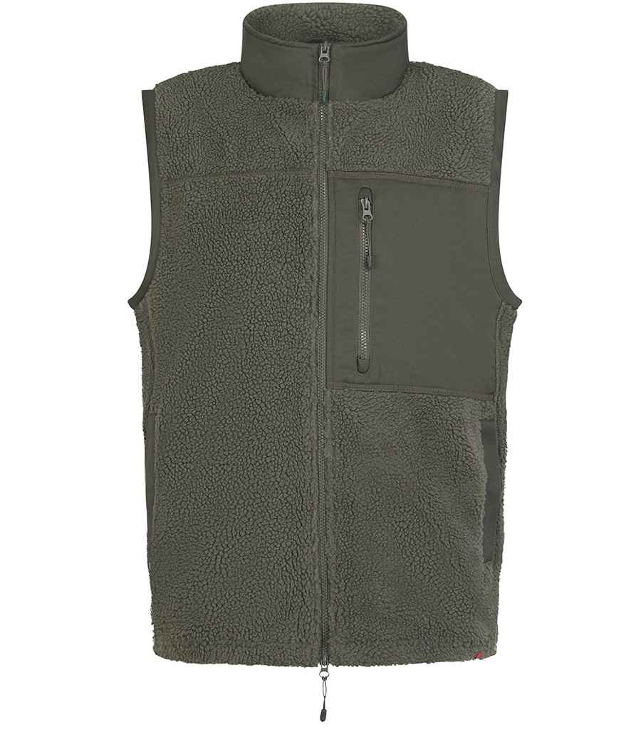 Front Row Recycled Sherpa Gilet
