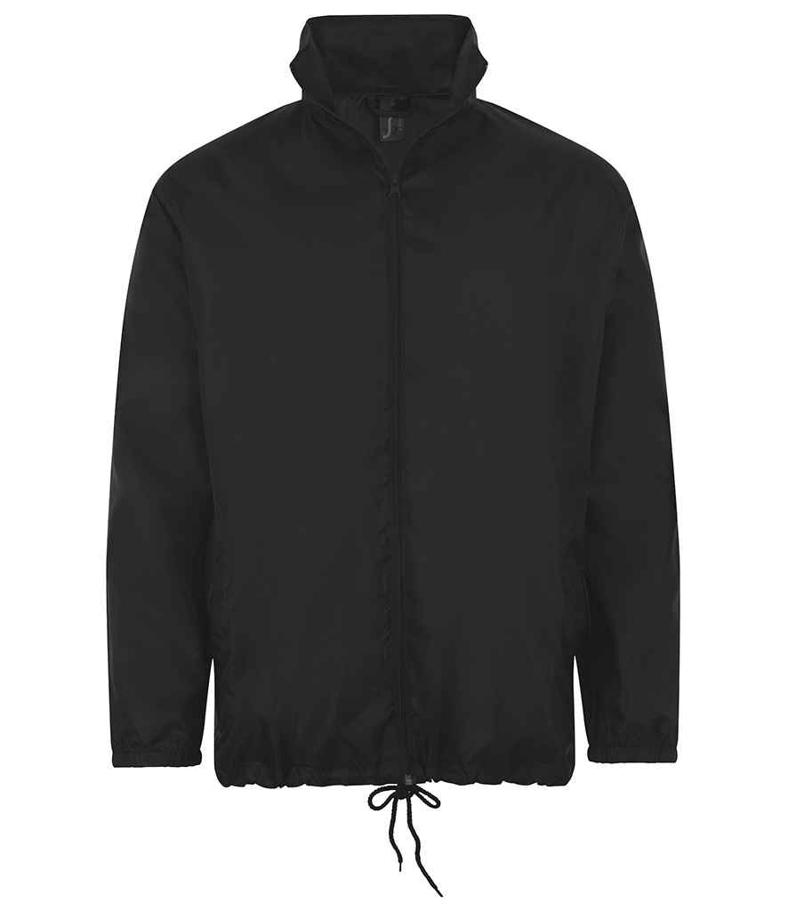 [01618 BLK XS] SOL'S Unisex Shift Windbreaker Jacket (XS, Black)
