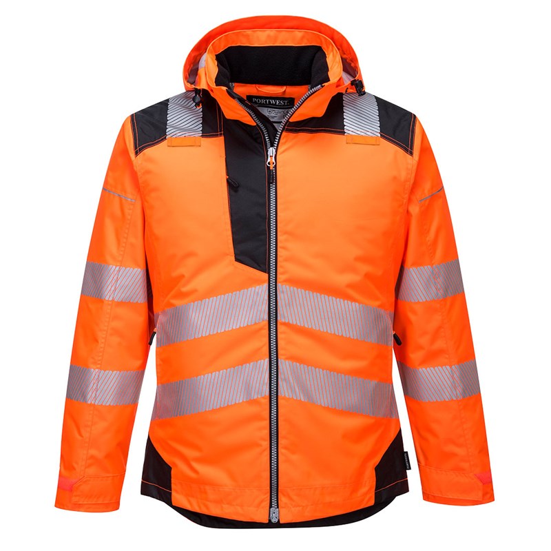 Portwest PW3 Hi-Vis Winter Jacket (Yellow/Black, Medium)