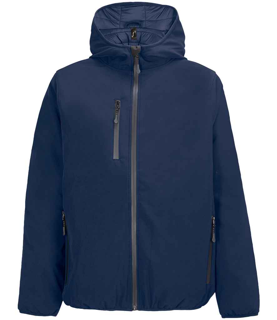 [04449 AYB S] SOL'S Falcon Padded Soft Shell Jacket (S, Abyss Blue)