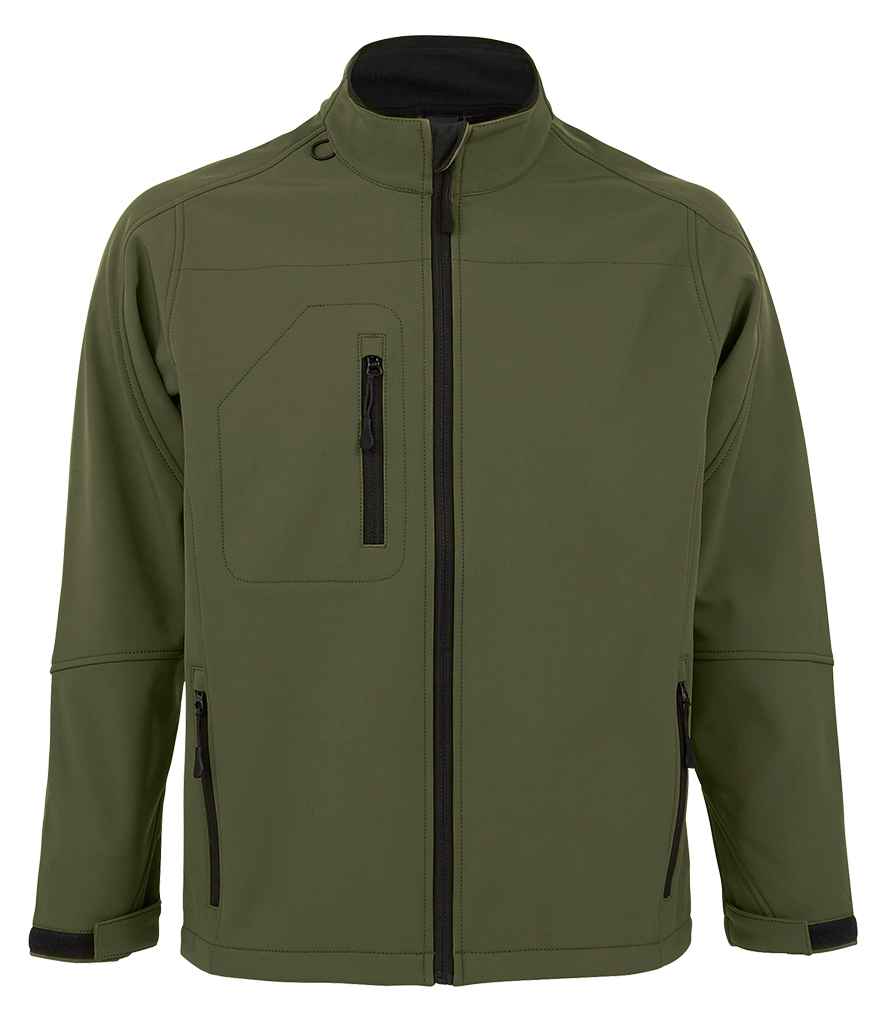 [46600 ARM S] SOL'S Relax Soft Shell Jacket (S, Army)