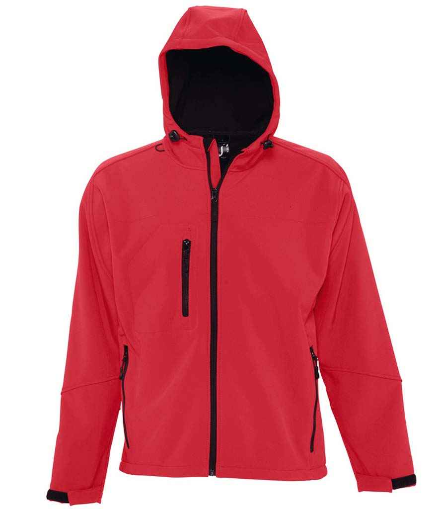 [46602 PER XS] SOL'S Replay Hooded Soft Shell Jacket (XS, Pepper Red)