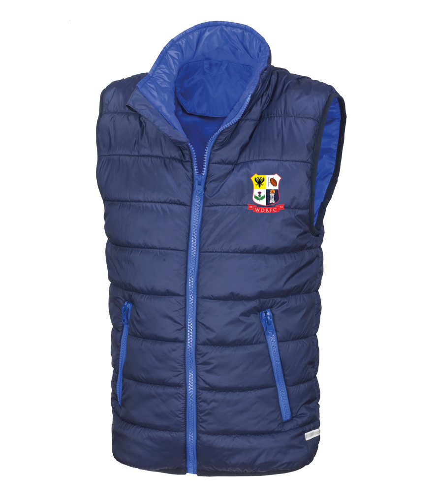 [WDRFC-RS234B-3-4] Result Core Kids Padded Bodywarmer with WDRFC Logo (3-4)