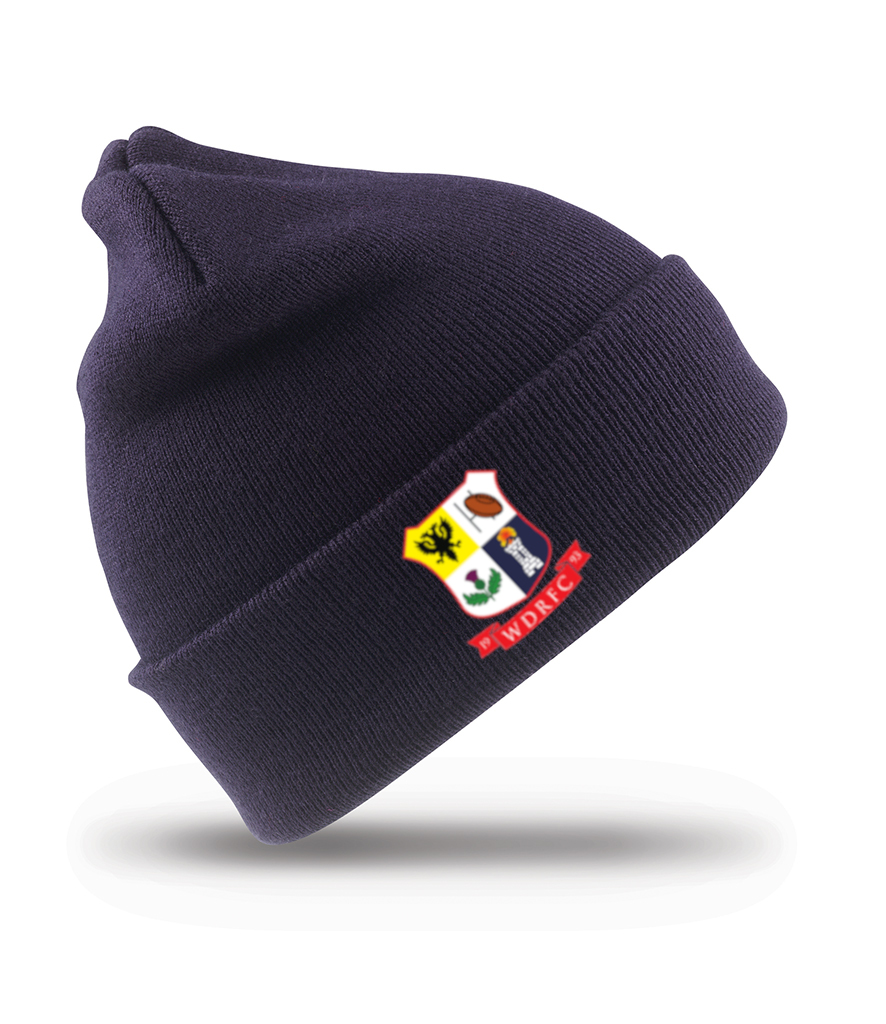 Result Woolly Ski Hat with WDRFC Logo