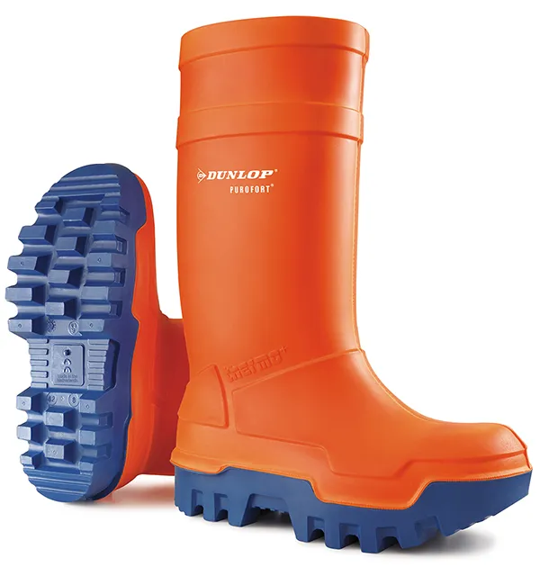 Dunlop Purofort Thermo-Plus Safety Wellington Boots Orange