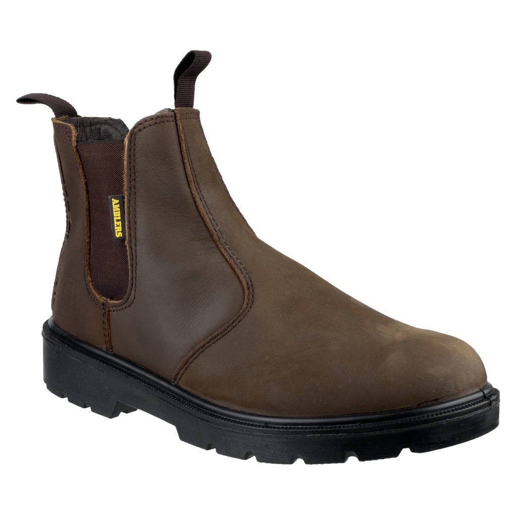 Brown Greasy Dealer Safety Boots