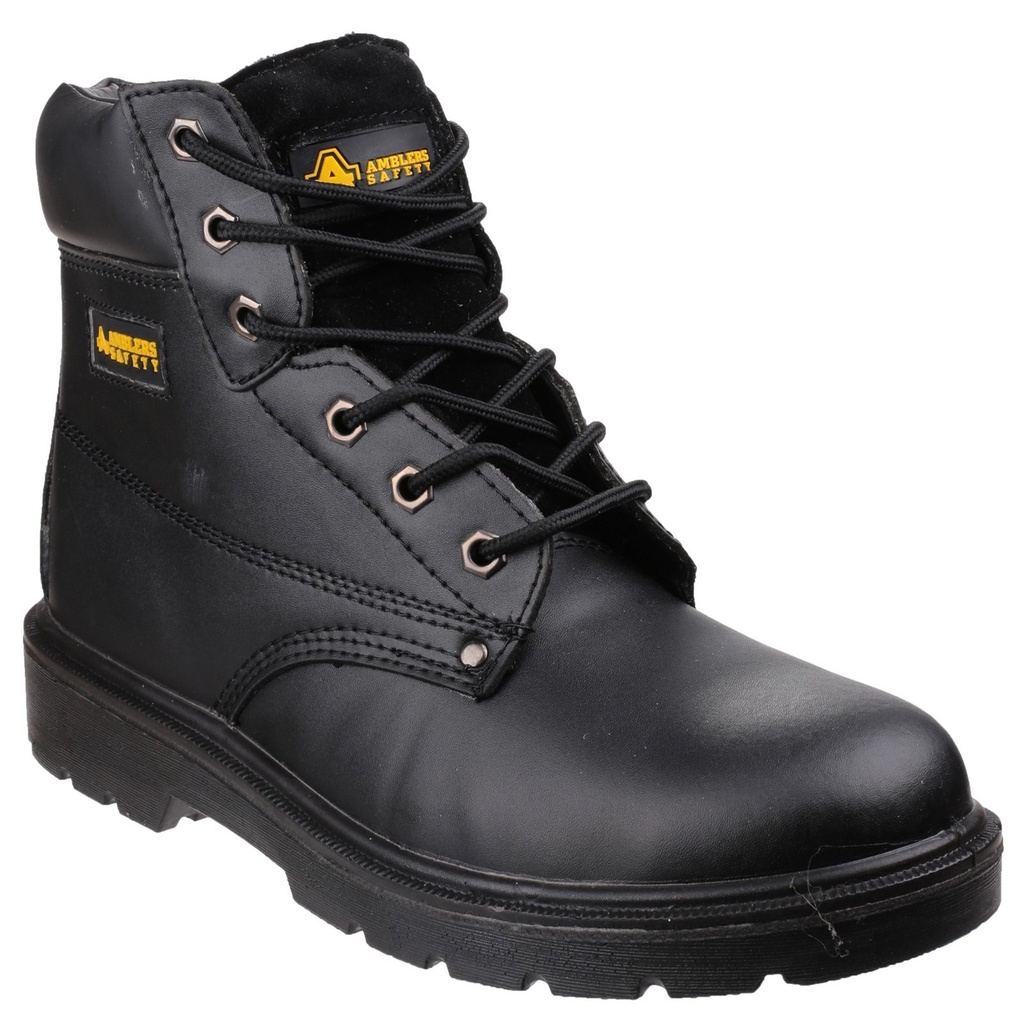 Black 6 Eyelet Pad Top Safety Boots (6)