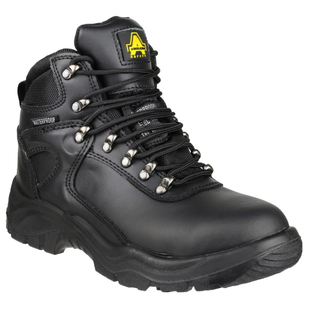 Black Waterproof Hiker Style Safety Boots (4)