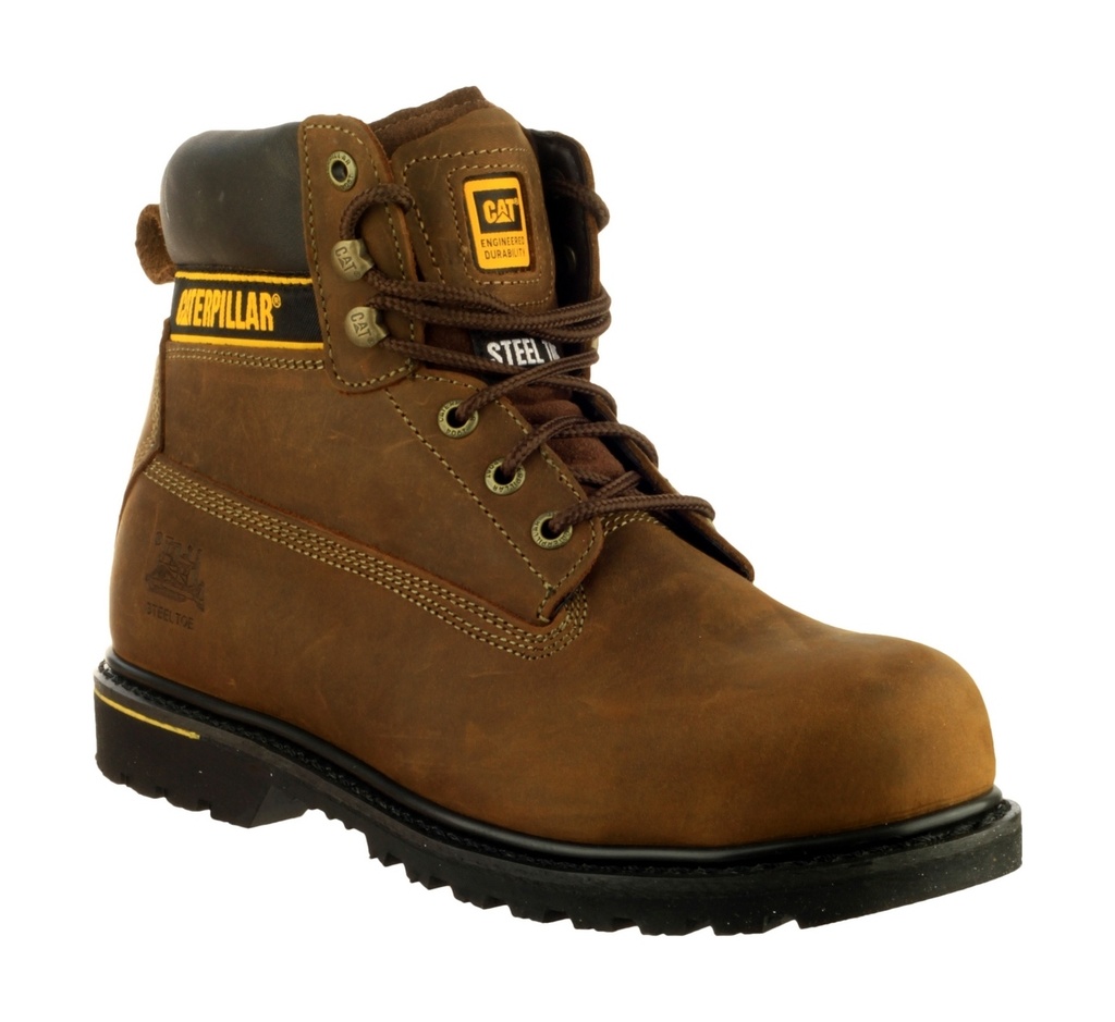 Caterpillar Holton S3 Safety Boots in Brown (6)