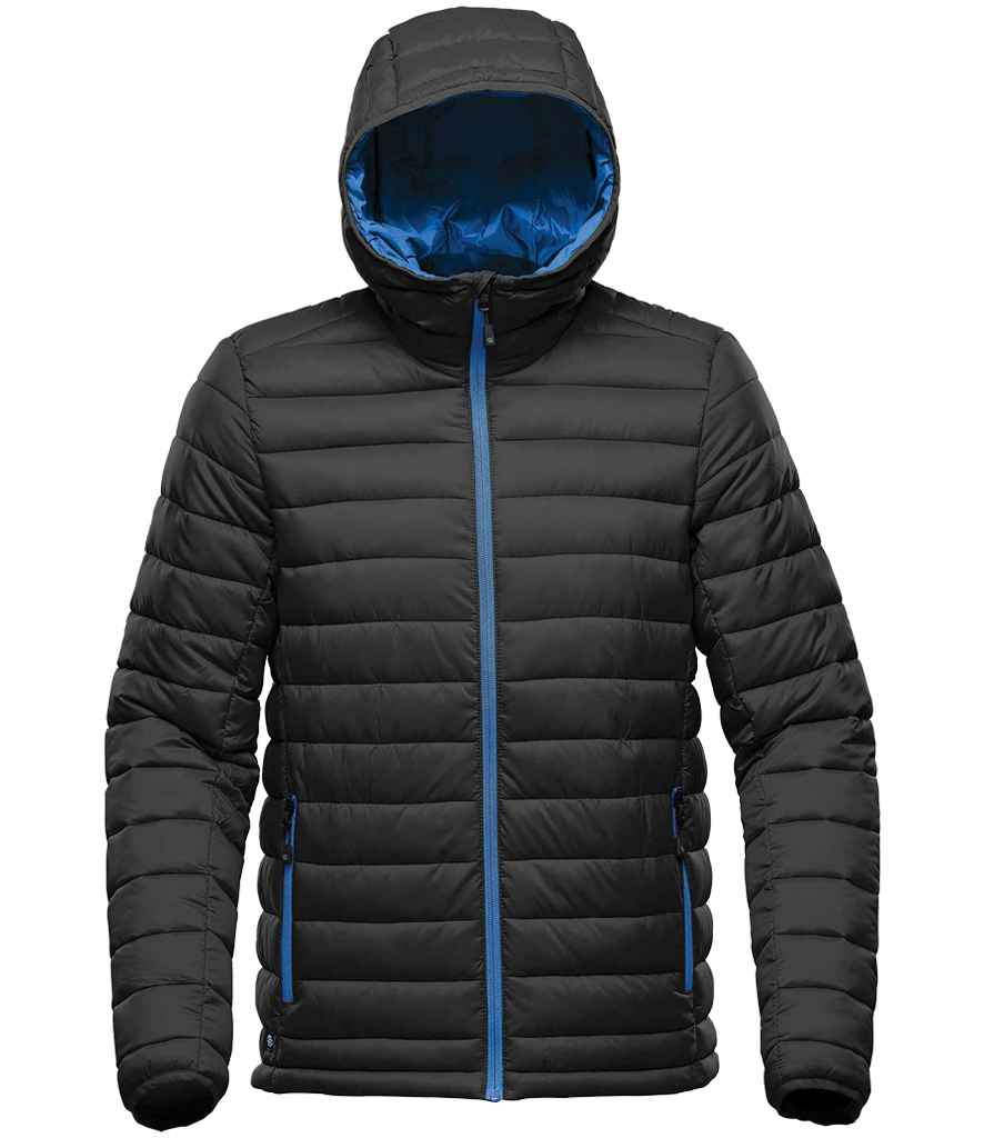 [AFP2 BK/AZ S] Stormtech Stavanger Thermal Padded Jacket (S, Black/Azure)