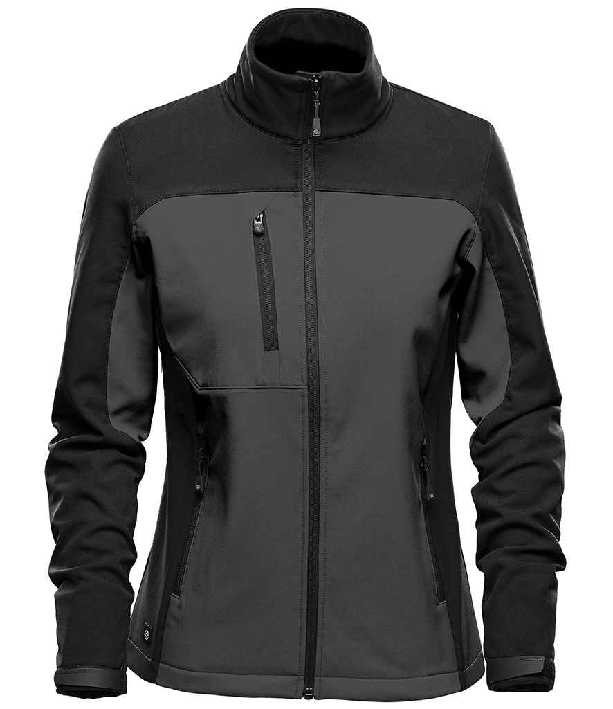 [BHS3W DLP/B XS] Stormtech Ladies Cascades Soft Shell Jacket (XS, Dolphin/Black)