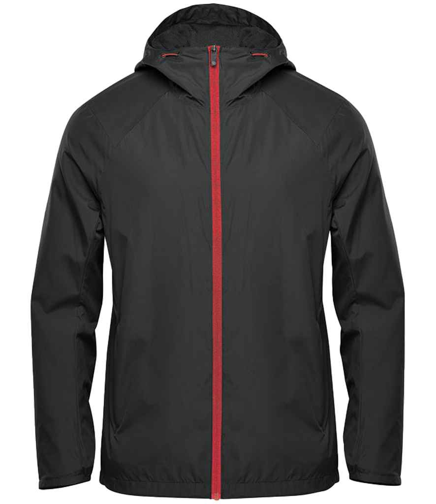 [KXT2 BK/BR S] Stormtech Pacifica Wind Jacket (S, Black/Bright Red)