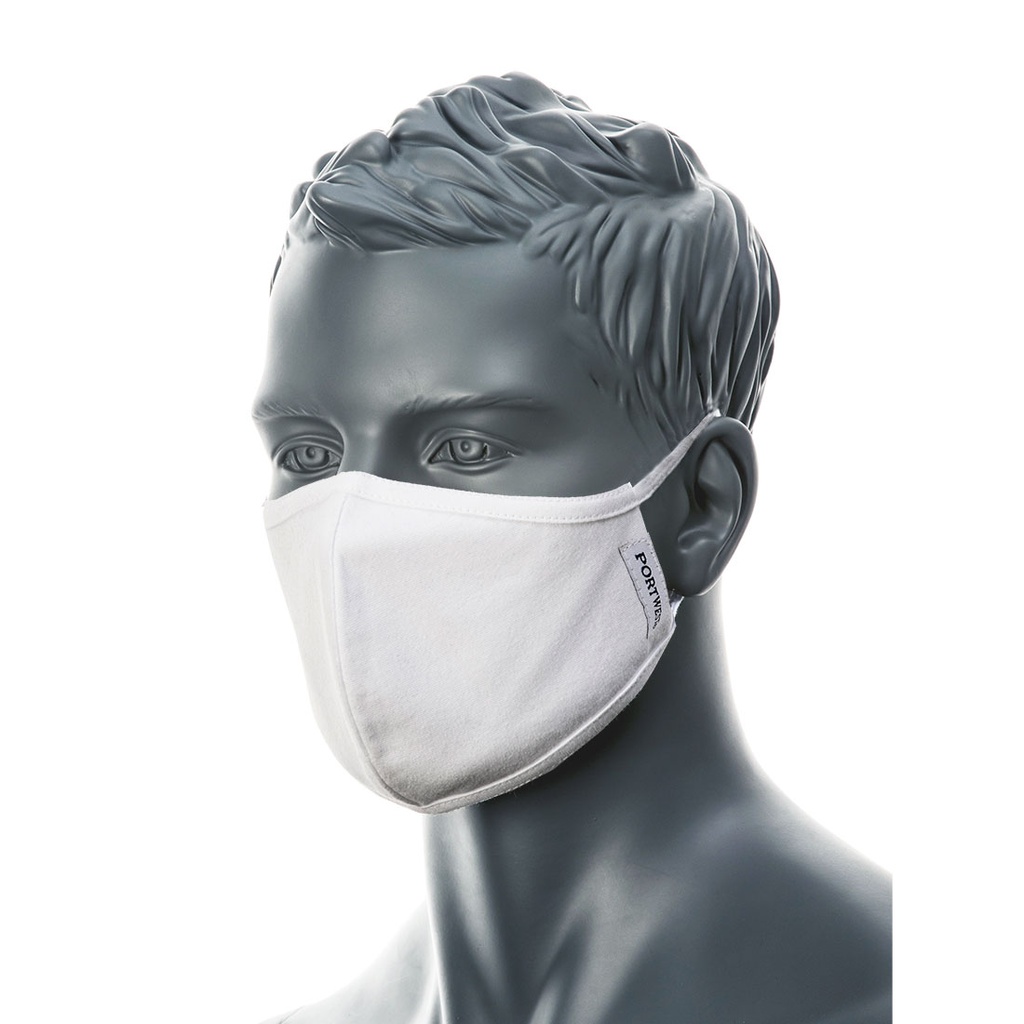 [CV22] 2-Ply Anti-Microbial Fabric Face Mask (Pk25)