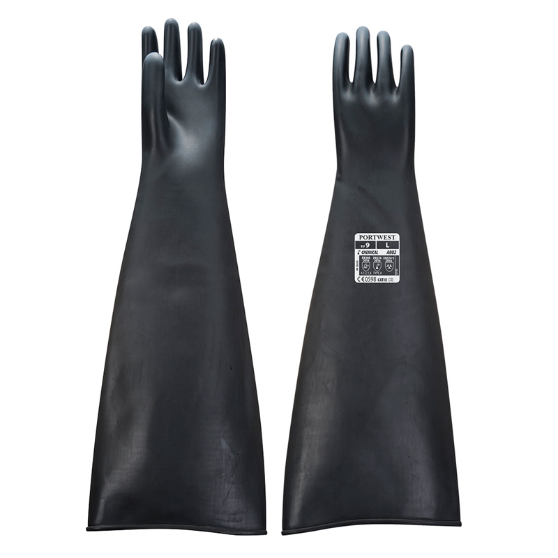 Heavyweight Latex Rubber Gauntlet 600mm (L)