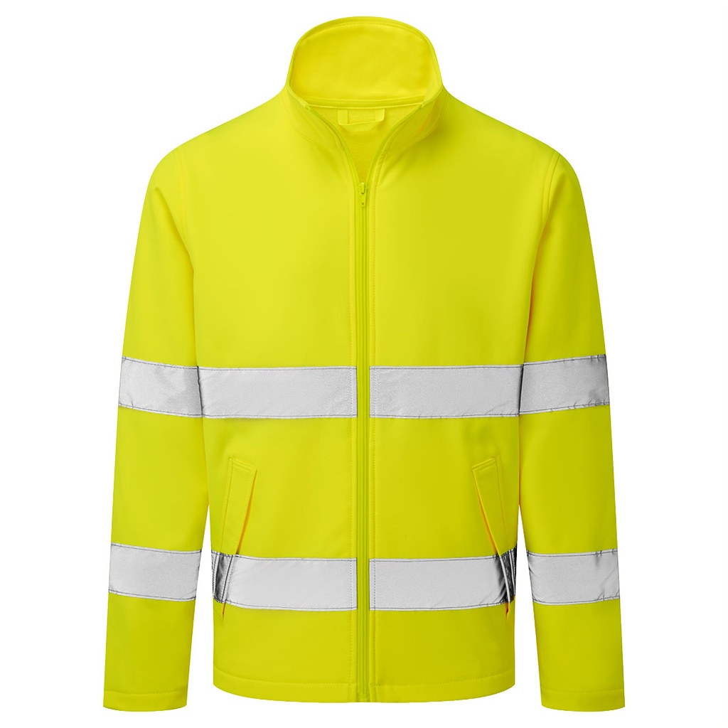 [ES428YERXS] ES1 Essential Hi-Vis Softshell Jacket (2L) (XS, Yellow)