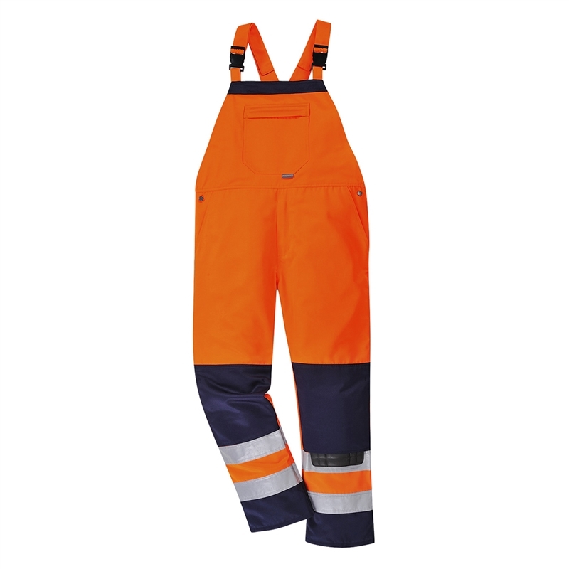 Girona Hi-Vis Bib & Brace (Orange/Navy, S)