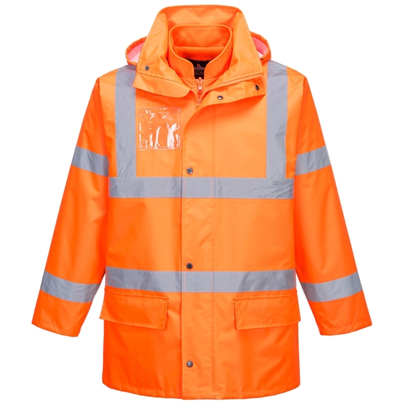 Hi-Vis Essential 5-in-1 Jacket (Yellow, S)