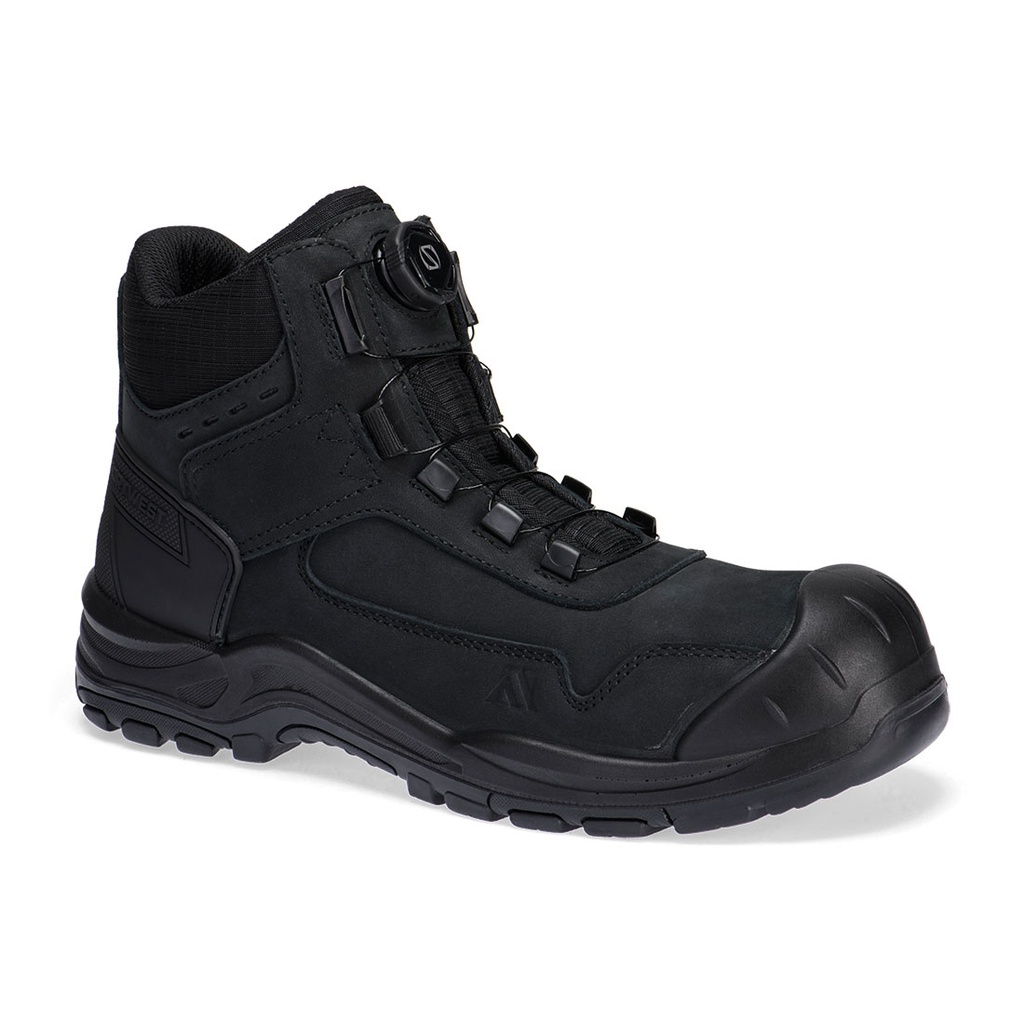 [FC39BKR36] Steel Nubuck Ankle Boot S3 HRO SR FO SC (36, Black)