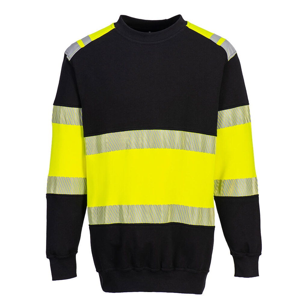 [FR716YBRS] PW3 Modaflame Knit Hi-Vis Class 1 FR Sweatshirt (S)