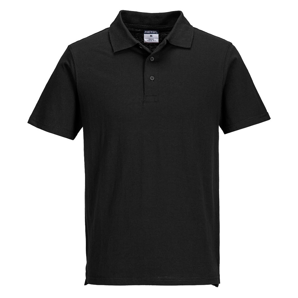 [L210BKRS] Lightweight Jersey Polo Shirt S/S (48 in a box) (S, Black)