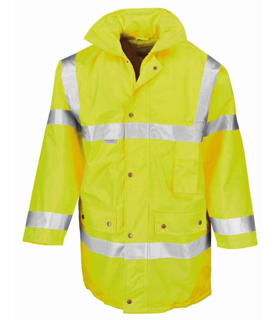 [RS18 YEL S] Result Safe-Guard Hi-Vis Safety Jacket (S, Yellow)