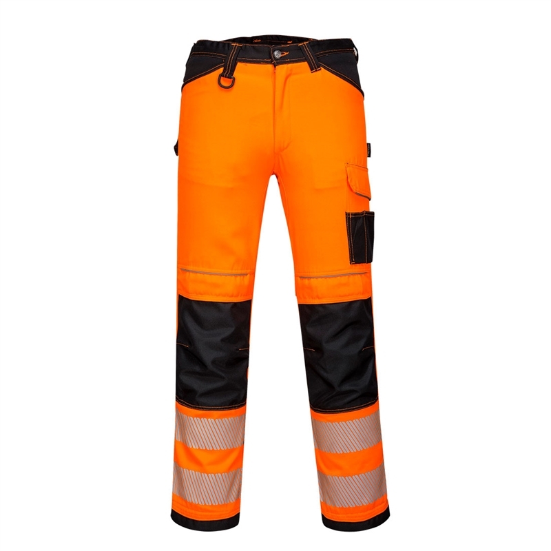 PW3 Hi-Vis Work Trousers (Yellow/Black, 28)