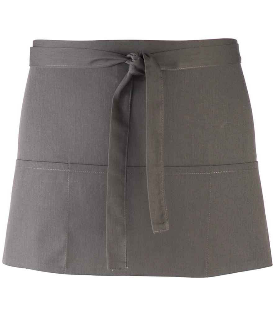 [PR155 DGY ONE] Premier 'Colours' 3 Pocket Apron (Dark Grey)