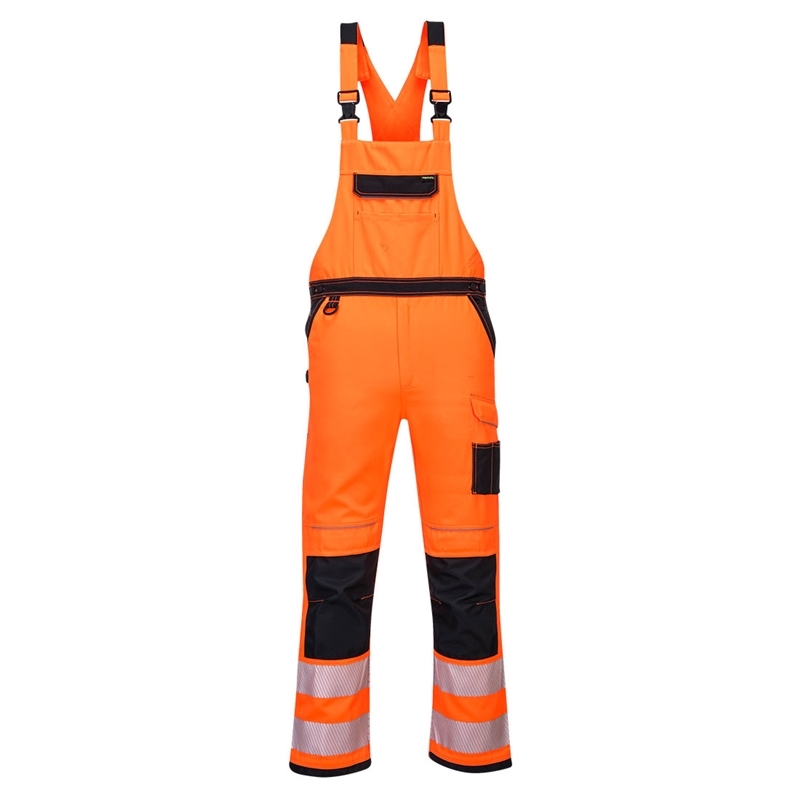 PW3 Hi-Vis Bib & Brace (Yellow/Black, S)