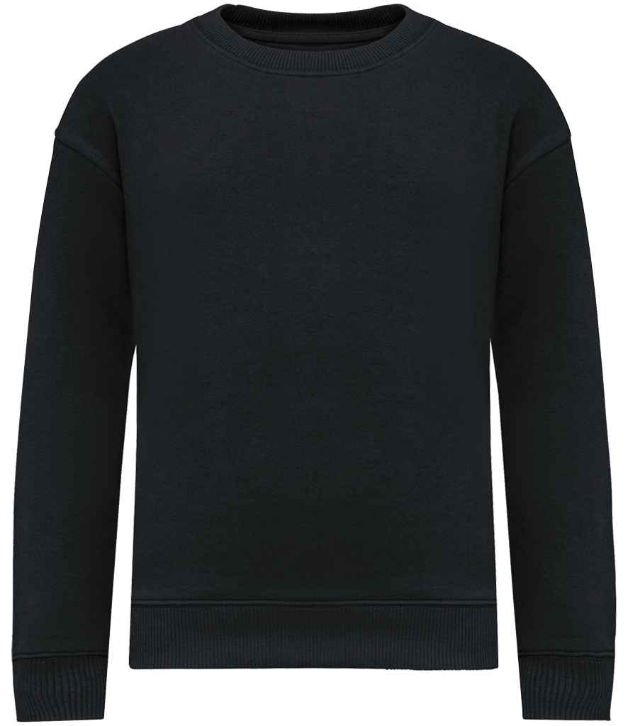 [NS437 DFW 4-6] Native Spirit Kids Oversized Round Neck Sweatshirt (4-6, Driftwood)