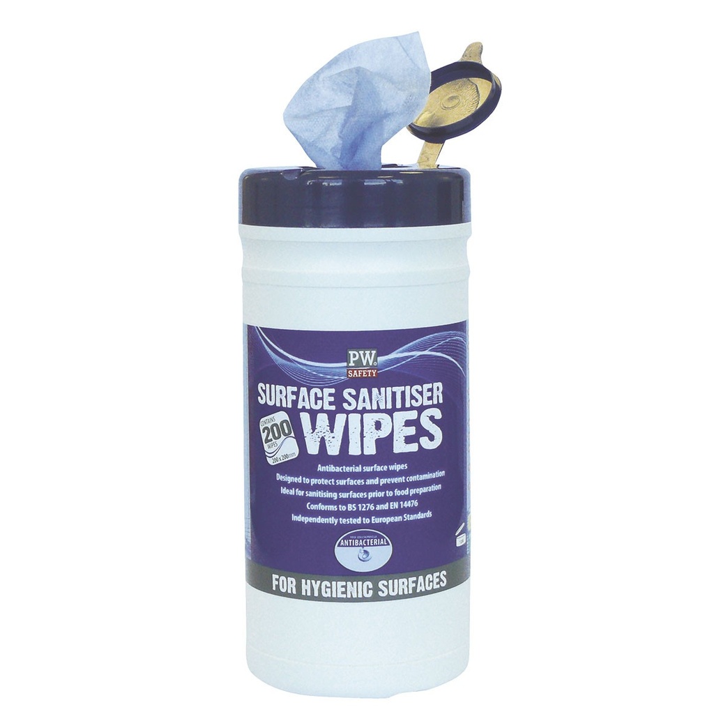 Portwest Surface Sanitising Wipes (200 Wipes)