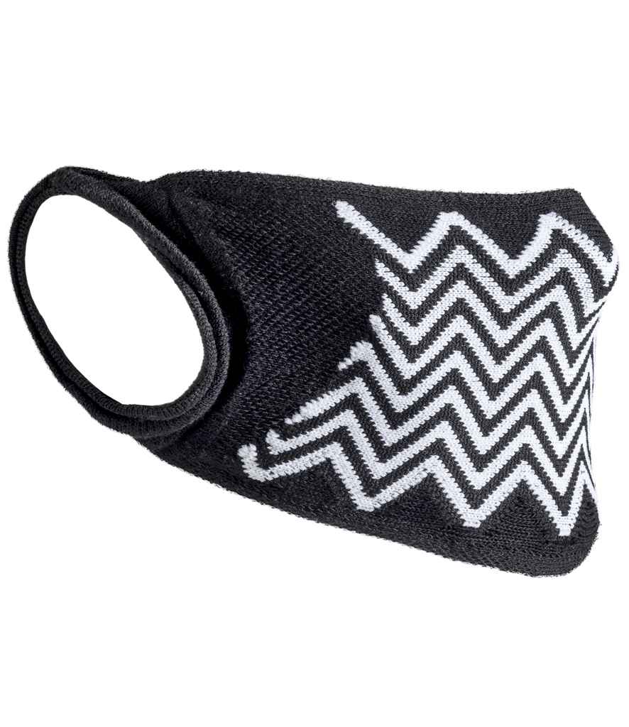 [RV015 NV/RY ONE] Result ZigZag Anti-Bacterial Face Cover (Navy/Royal Blue)